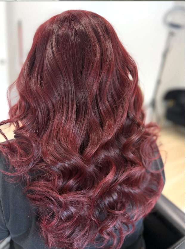 Vivid red color